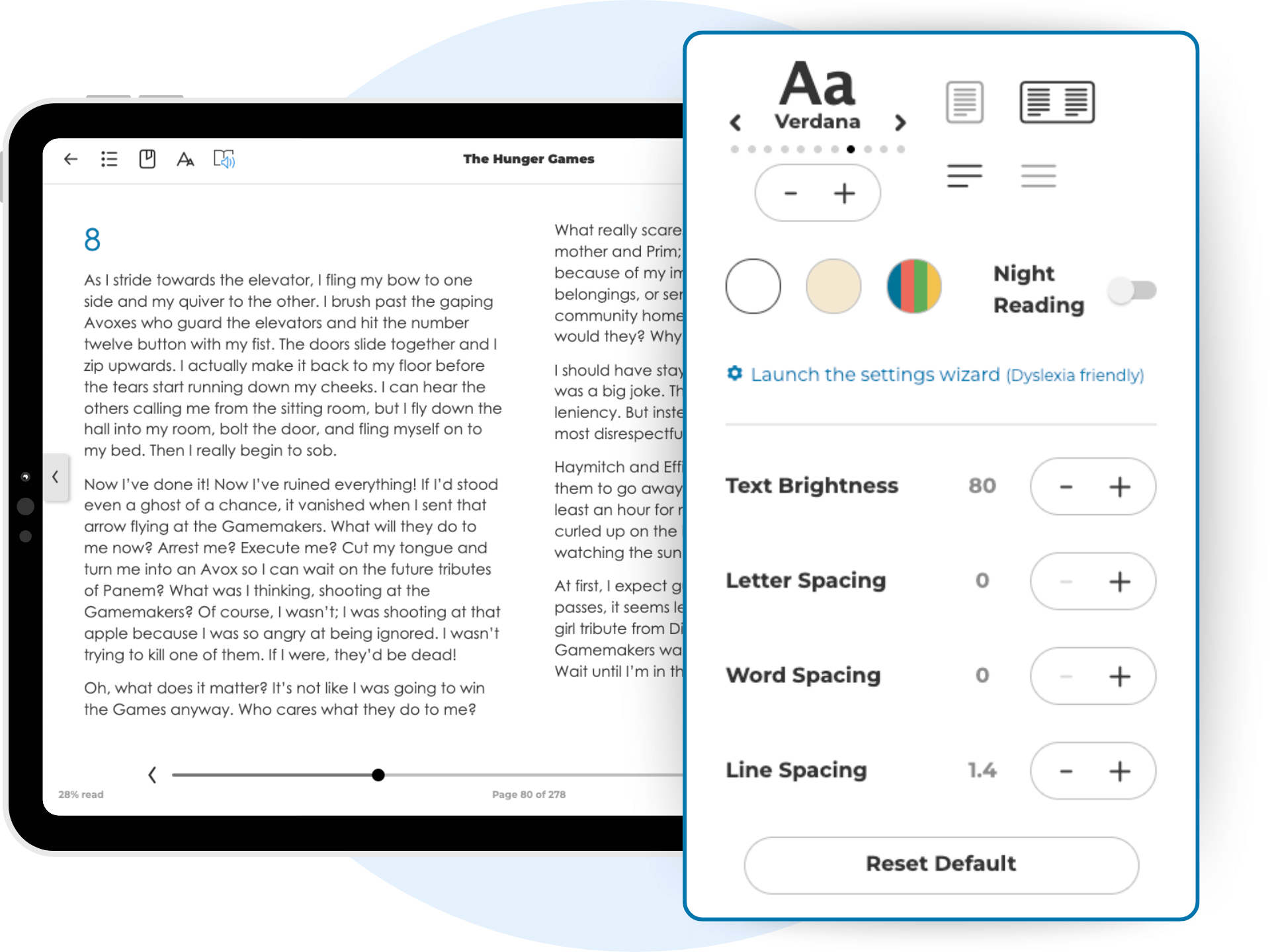 ePlatform's digital library literacy support tools for secondary and high school students
